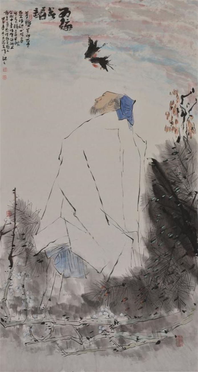 4《姜夔词意•为梅著语》    180厘米×97厘米